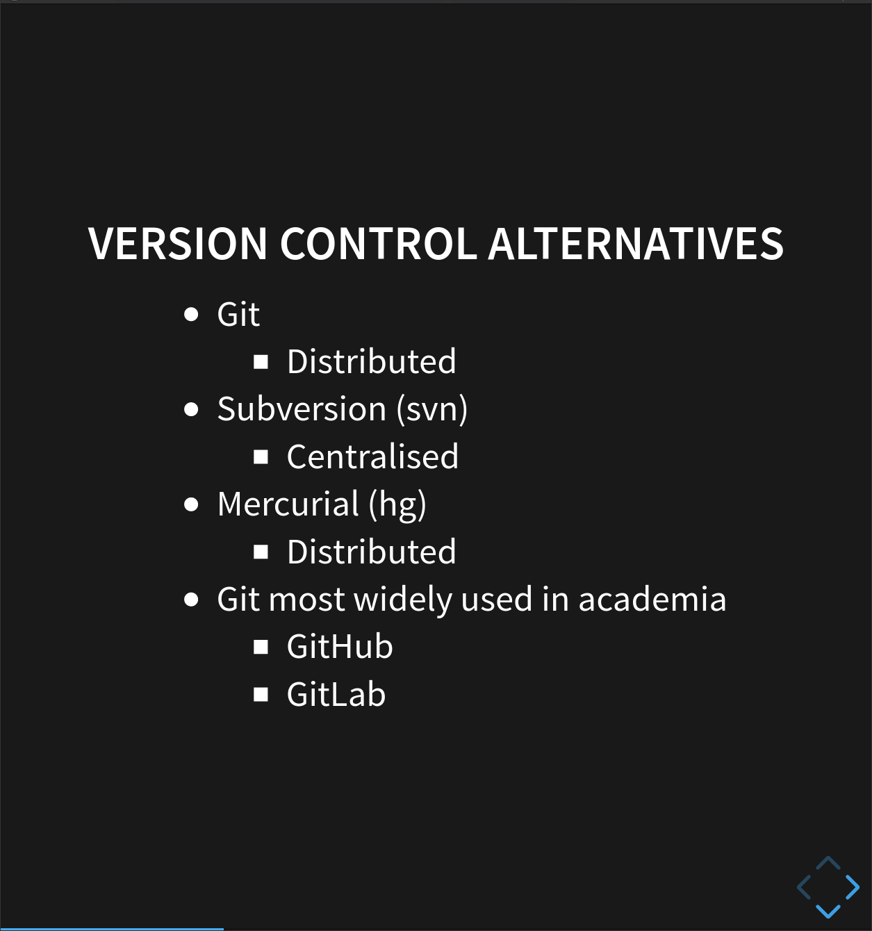 Version Control Alternatives