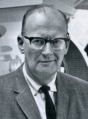 photograph of Arthur C. Clarke in 1965