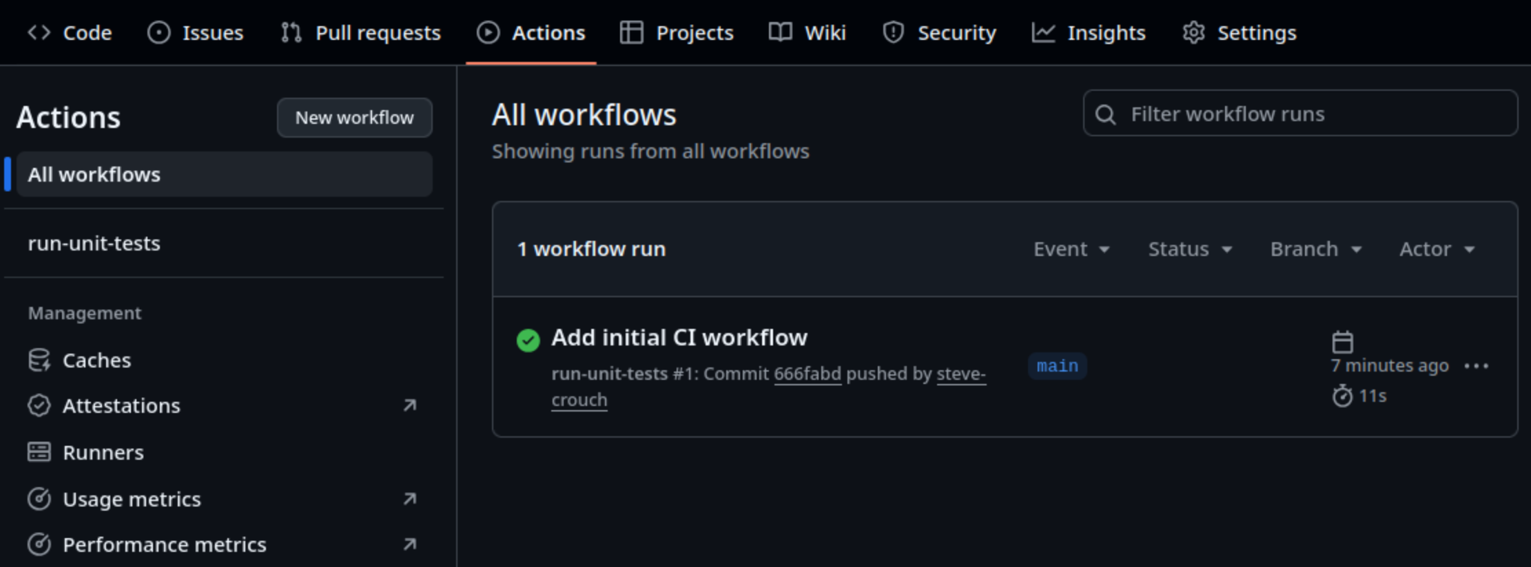 GitHub list of GitHub Actions