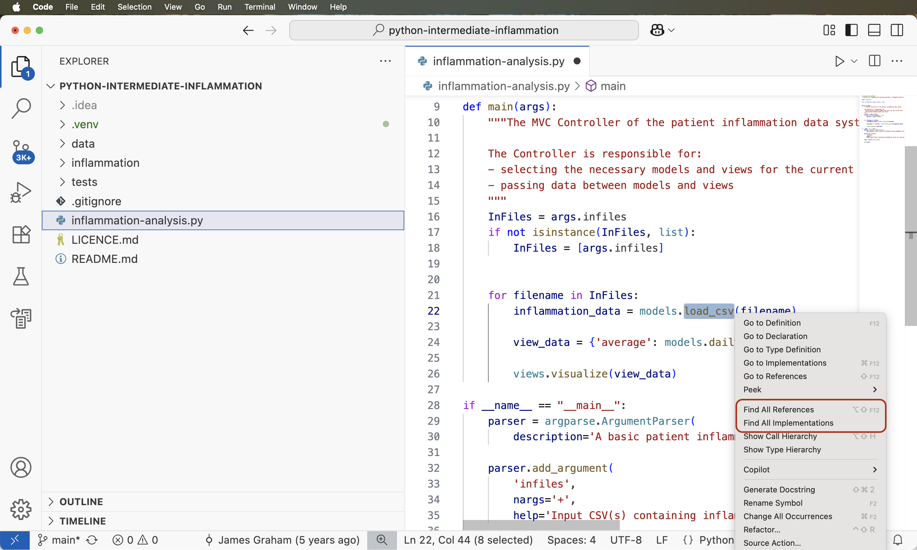 Code search option in VS Code