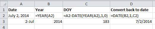 Converting dates to DOY format